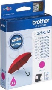 Tusz Brother Brother oryginalny ink / tusz LC-225XLM, magenta, 1200s, Brother MFC-J4420DW, MFC-J4620DW 1