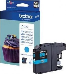 Tusz Brother Brother oryginalny ink / tusz LC-123C, cyan, 600s, Brother MFC-J4510 DW 1