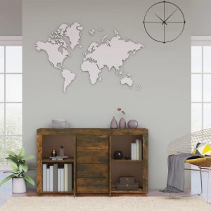 vidaXL Komoda, przydymiony dąb, 120x36x69 cm 3