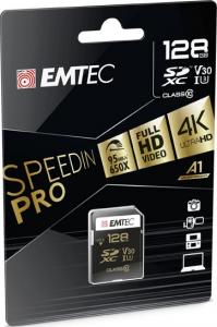 Karta Emtec Speedin Pro SDXC 128 GB Class 10 UHS-I/U3 V30 (ECMSD128GXC10SP) 2