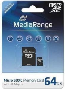 Karta MediaRange MicroSDXC 64 GB Class 10 UHS-I  (MR955) 2