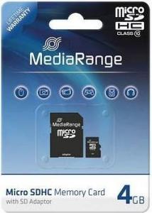 Karta MediaRange MicroSDHC 4 GB Class 10 UHS-I  (MR956) 2