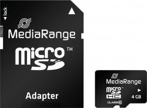 Karta MediaRange MicroSDHC 4 GB Class 10 UHS-I  (MR956) 1