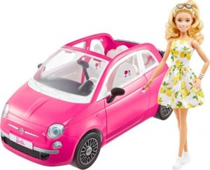 Lalka Barbie Mattel Barbie Lalka + Fiat 500 GXR57 1