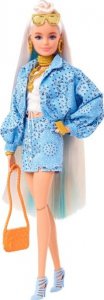 Lalka Barbie Mattel Barbie Extra Lalka Niebieski komplet/Blond włosy HHN08 4