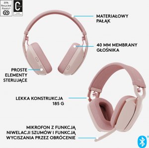 Słuchawki Logitech Zone Vibe 100  (981-001224) 7