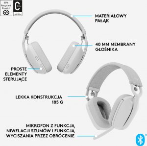 Słuchawki Logitech Zone Vibe 100  (981-001219) 7