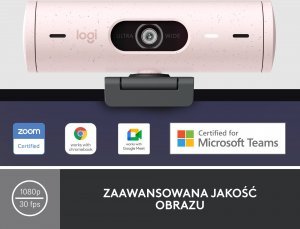 Kamera internetowa Logitech Brio 500 Rose (960-001421) 2