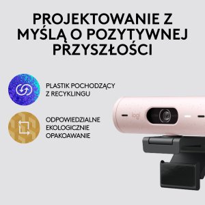 Kamera internetowa Logitech Brio 500 Rose (960-001421) 11