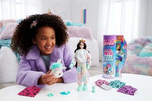 Lalka Barbie Mattel Barbie Cutie Reveal Lalka Jednorożec Seria 2 Kraina Fantazji HJL58 8