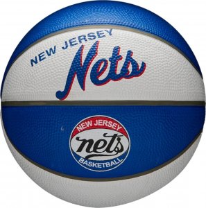 Wilson Wilson NBA Team Retro Brooklyn Nets Mini Ball WTB3200XBBRO Niebieskie 3 1