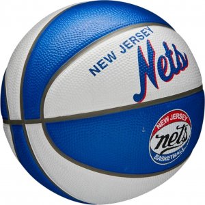 Wilson Wilson NBA Team Retro Brooklyn Nets Mini Ball WTB3200XBBRO Niebieskie 3 2