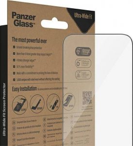 PanzerGlass PanzerGlass Ultra-Wide Fit - szkło antybakteryjne do iPhone 14 Pro czarna ramka 4