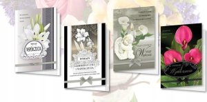 Top Graphic Karnet B6 z nalepkami Życzenia (10szt) MIX 2