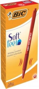 Bic Długopis Soft Feel czerwony (12szt) BIC 1