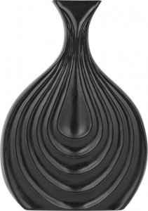 Lumarko Lumarko Wazon dekoracyjny ceramiczny 25 cm czarny THAPSUS! 1
