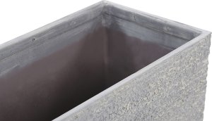 Beliani Doniczka 29 x 70 x 50 cm szara EDESSA! 3