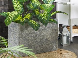 Beliani Doniczka 34 x 80 x 56 cm szara EDESSA! 2