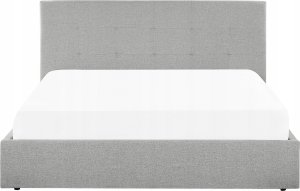 Beliani Łóżko z pojemnikiem tapicerowane 180 x 200 cm szare LORIENT! 6