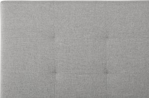 Beliani Łóżko z pojemnikiem tapicerowane 180 x 200 cm szare LORIENT! 9