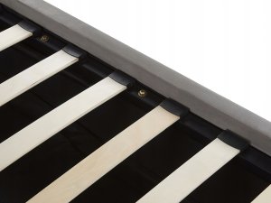 Beliani Łóżko z pojemnikiem welurowe 160 x 200 cm szare AMIENS! 11