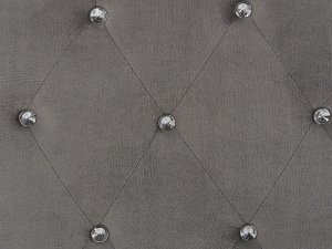 Beliani Łóżko z pojemnikiem welurowe 160 x 200 cm szare AMIENS! 13