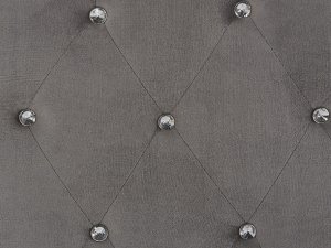 Beliani Łóżko z pojemnikiem welurowe 180 x 200 cm szare AMIENS! 11