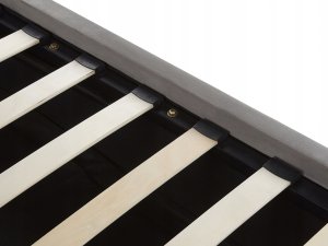 Beliani Łóżko z pojemnikiem welurowe 180 x 200 cm szare AMIENS! 9