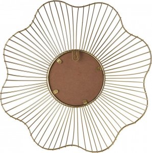 Beliani Metalowe lustro ścienne ⌀ 40 cm złote 3