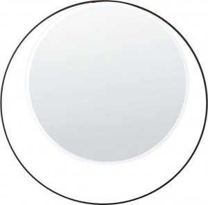 Beliani Metalowe okrągłe lustro ścienne ø 50 cm czarne AGDE! 2