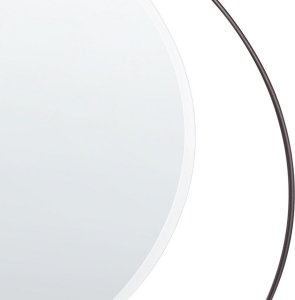 Beliani Metalowe okrągłe lustro ścienne ø 50 cm czarne AGDE! 4