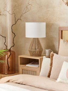 Lampa stołowa Beliani Lampa stołowa pleciona naturalna MALEWA! 4