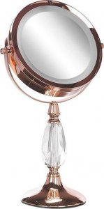 Lusterko kosmetyczne Beliani Lusterko kosmetyczne LED ø 18 cm różowe złoto MAURY! 5