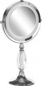 Lusterko kosmetyczne Beliani Lusterko kosmetyczne LED ø 18 cm srebrne MAURY! 6