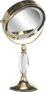 Lusterko kosmetyczne Beliani Lusterko kosmetyczne LED ø 18 cm złote MAURY! 7