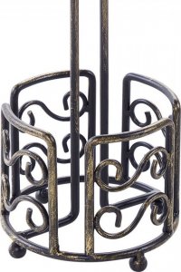 Beliani Stojak na papier zapasowy Mandi Czarny (325120 Bel) 4