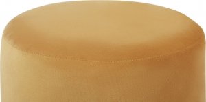 Beliani Puf welurowy ⌀ 39 cm zółty SOPHIA! 2
