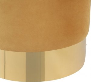 Beliani Puf welurowy ⌀ 39 cm zółty SOPHIA! 3