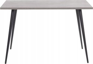 Beliani Stół do jadalni 120 x 80 cm efekt betonu z czarnym SANTIAGO! 3