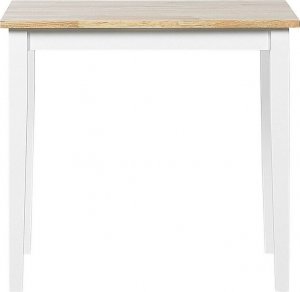 Beliani Stół do jadalni drewniany 60 x 80 cm jasny z białym BATTERSBY! 4