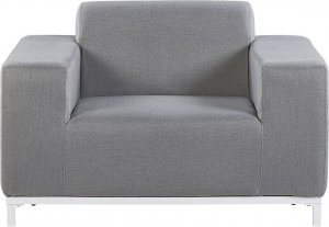 Beliani Zestaw 2 foteli ogrodowych szary z białym ROVIGO! 4