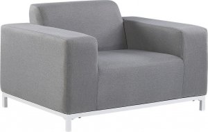 Beliani Zestaw 2 foteli ogrodowych szary z białym ROVIGO! 5