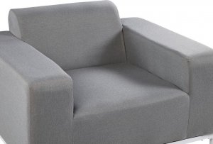 Beliani Zestaw 2 foteli ogrodowych szary z białym ROVIGO! 7