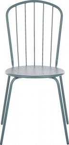 Beliani Zestaw 4 krzeseł ogrodowych metalowy jasnoniebieski CALVI! 5