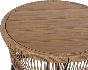 Beliani Zestaw mebli balkonowych z technorattanu naturalny GARGANO! 11