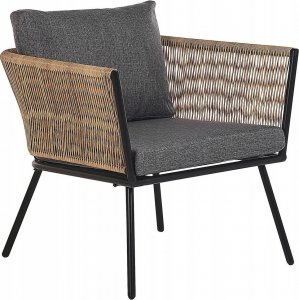 Beliani Zestaw mebli balkonowych z technorattanu naturalny GARGANO! 5