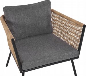 Beliani Zestaw mebli balkonowych z technorattanu naturalny GARGANO! 7