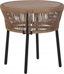 Beliani Zestaw mebli balkonowych z technorattanu naturalny GARGANO! 10