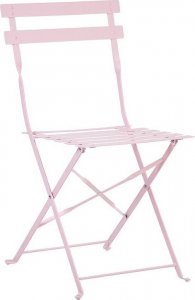 Beliani Zestaw mebli balkonowych metalowy różowy FIORI! 3