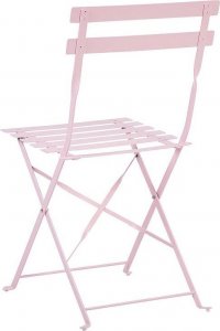 Beliani Zestaw mebli balkonowych metalowy różowy FIORI! 4